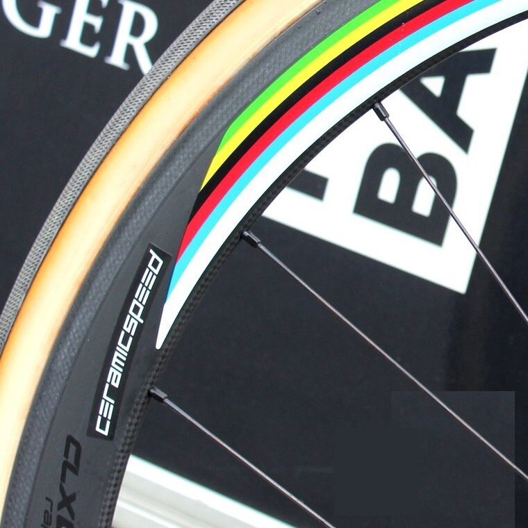 Regenboog Sticker Voor Roval Racefiets Wiel Carbon Fiets Van Frankrijk Race Fietsen Decal