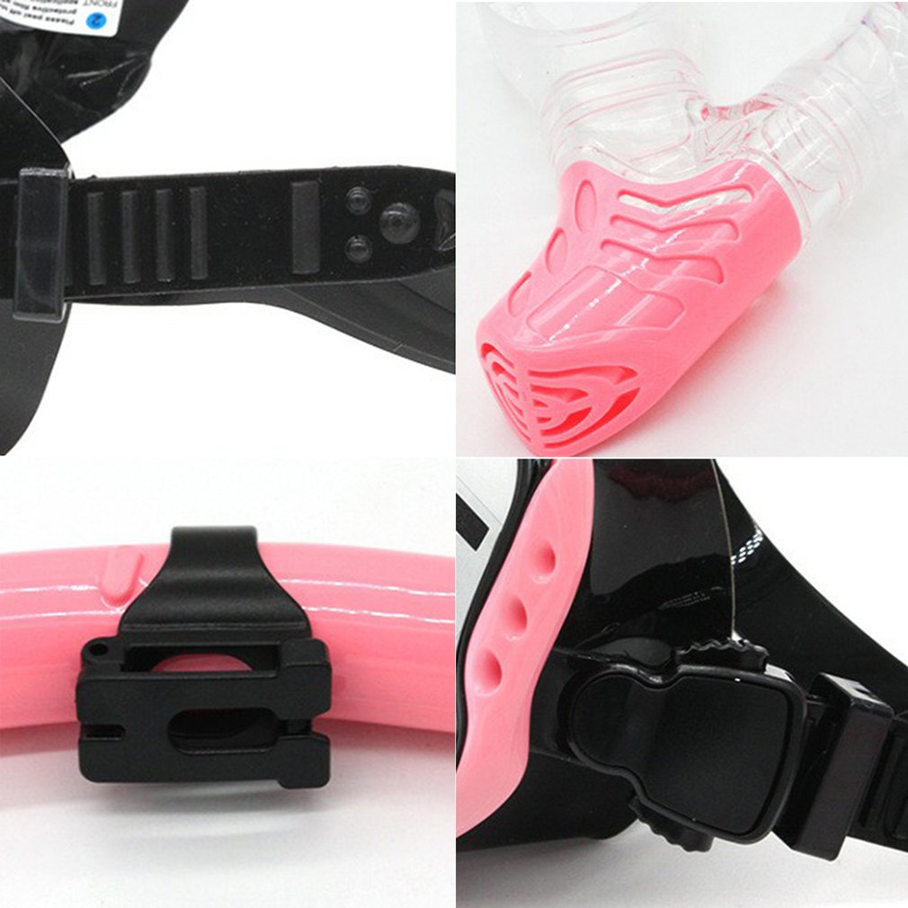 Scuba Diving Masks Snorkeling Set Adult Silicone Skirt Anti-Fog Goggles Glasses Swimming Pool Equipment