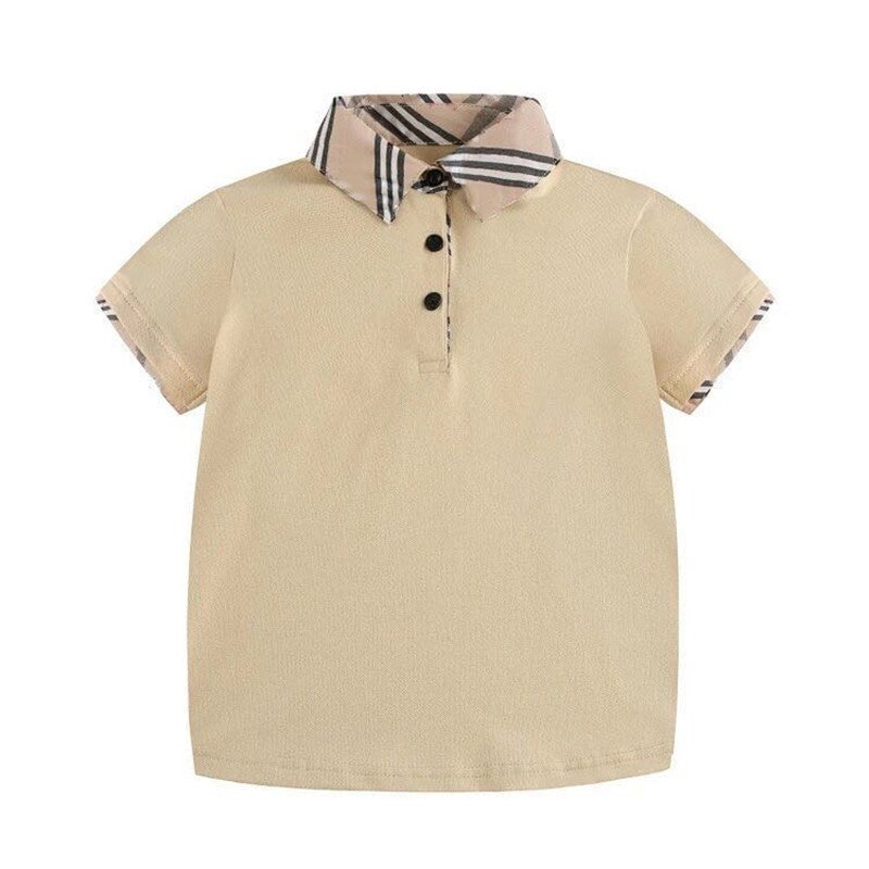Kinderen Kleding T-shirt Voor Jongens Mode Streep Rooster T-shirt Meisje Katoen Tops Tiener Brad Kids Kleding T-shirts: Khaki / 4T