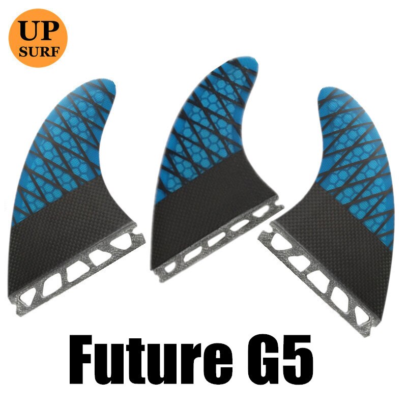 De producto futuro aletas G5/G7 de fibra de carbono Barbatana tabla de surf Fin propulsor de nido de abeja de fibra de vidrio aletas 3 piezas por set