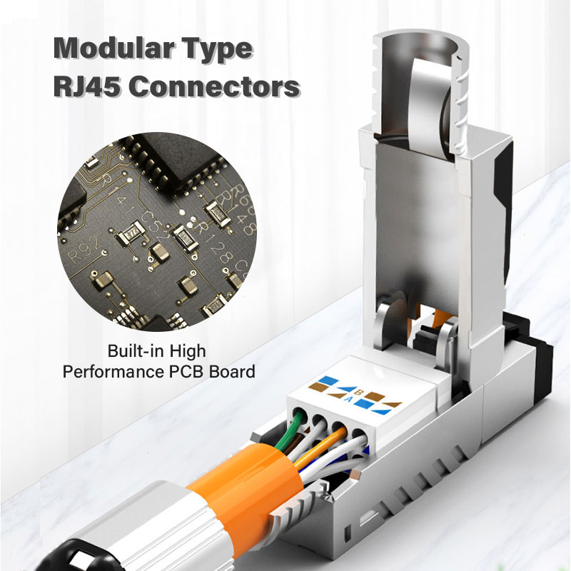 Zoerax Cat8 Ethernet Patch Kabel S/Ftp 22AWG Dubbele Afgeschermde Solid Cable | 2000Mhz 2Ghz 40Gbps | 5th-Gen Ethernet Lan Netwerk