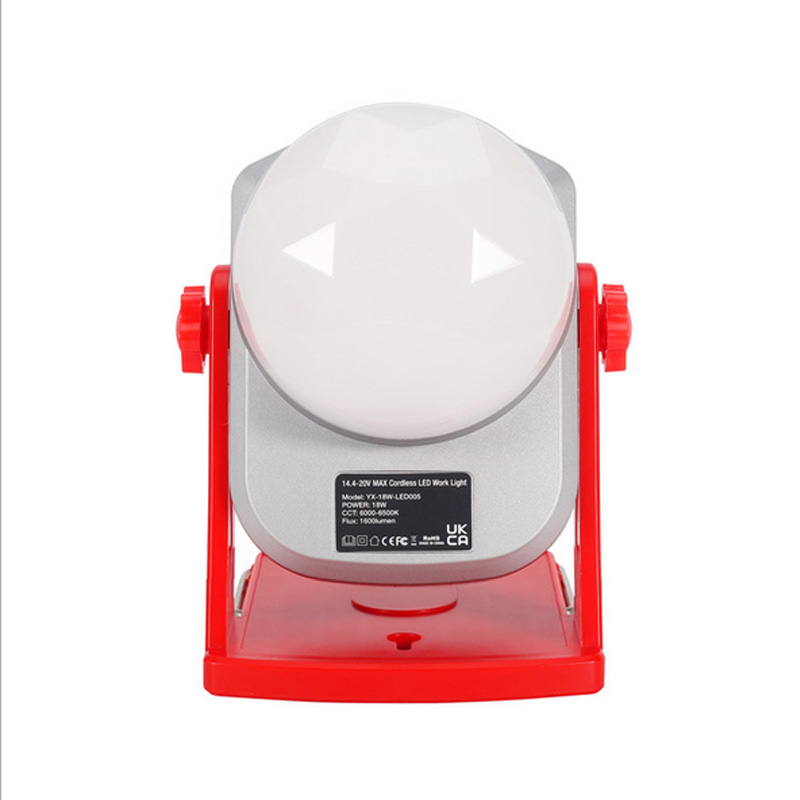 Draagbare 18W Led Lamp Werk Licht Lamp Voor Makita Milwaukee Bosch Dewalt 14.4V/18V Li-Ion Batterij emergency Outdoor Verlichting