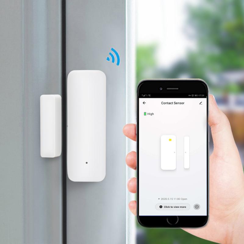 For Smartthings Echo Zigbee Hub Smart Life App Smart Window Door Sensor ZigBee Wireless Connection Multifunction