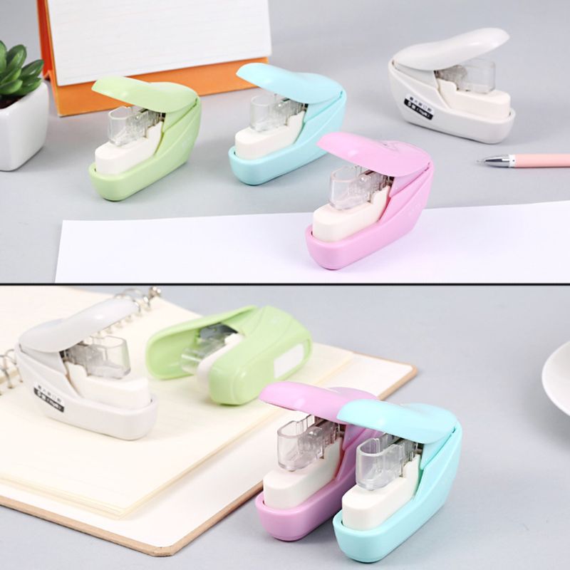 No Nails Stapling Machine Mini Cute Book Stapler No Staples required Stapleless Stapler Paper Stapling Stapler F3MA