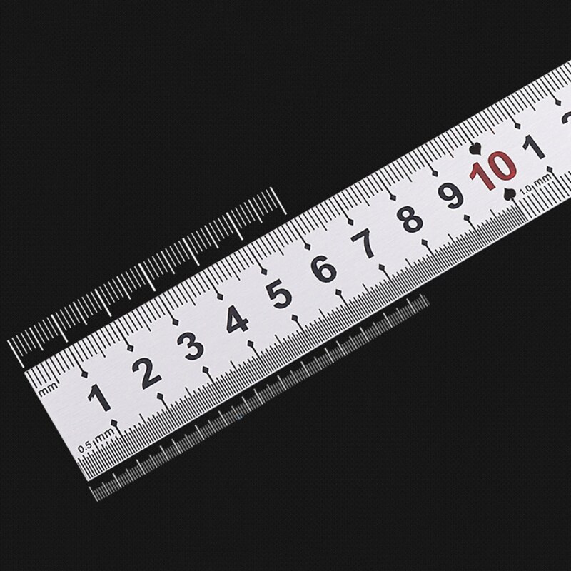 Stainless Steel Ruler Metal Ruler Straight Ruler with Metric &amp; Imperial Precision for Engineering Drawings Measuring