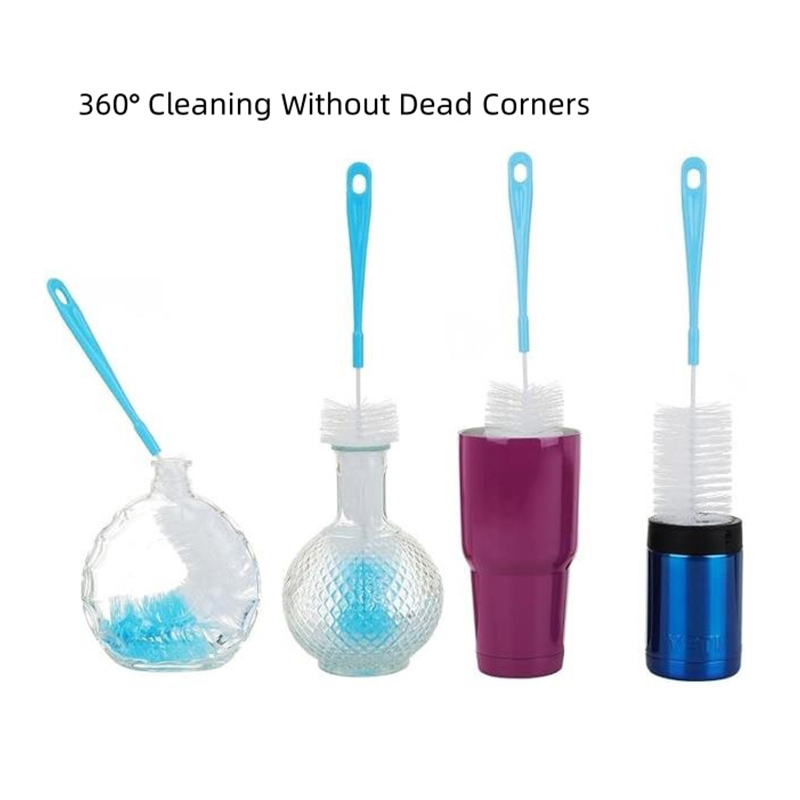 Nettoyeur de brosse en éponge pour bouteille de 16 pouces de Long, 2 pièces, pour bière, puits de Sport, Thermos, verre et bouteilles de Sport à col Long et étroit, flacons sous vide