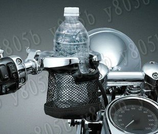 Universele Motorcycle Stuur Bekerhouder Chroom Metalen Drink Voor Suzuki Boulevard C50 Volusia 800 C90 M109R C109 Marauder 800