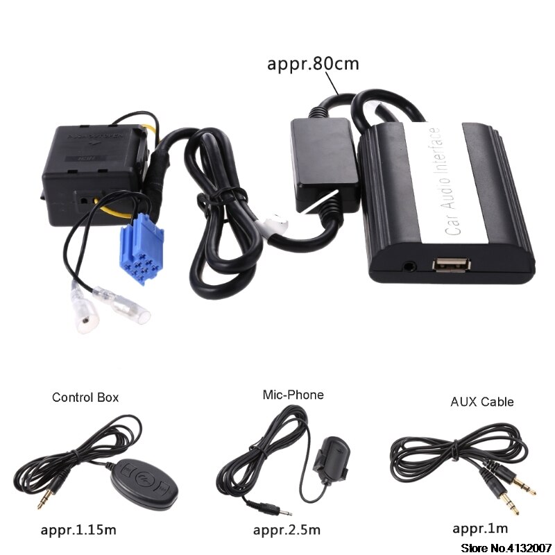 Handsfree Car Bluetooth Kits MP3 AUX Adapter Interface For Renault Megane Clio