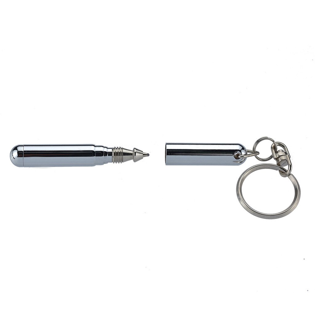 Mini Metalen Sleutelhanger Rvs Telescopische Pen sleutelhanger telescopische Pen Tool September #24