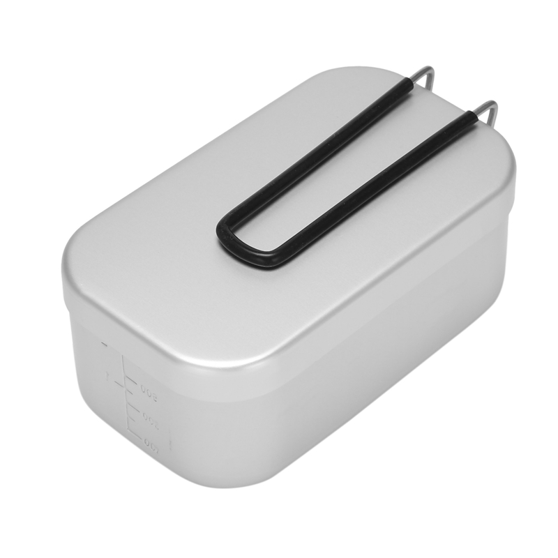 Aluminum Rice Cooker Portable Rice Cooker Outdoor Lunch Box With Steaming Rack And Folding Stove For Cooking Steaming