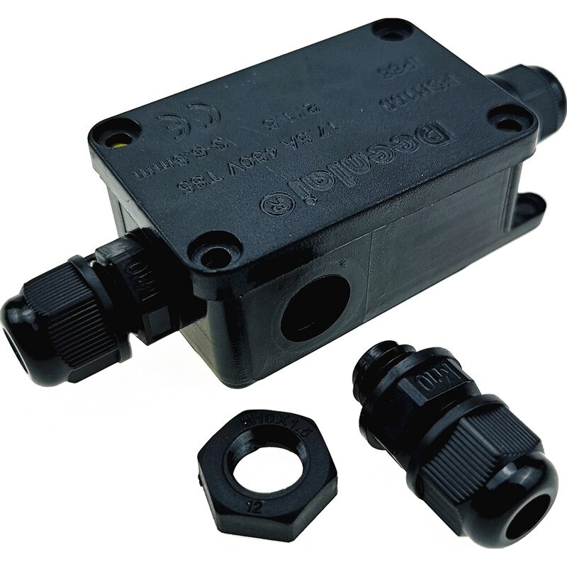 Mini Outdoor Waterproof Junction Box Plastic Outdoor Cable Waterproof Junction Box Electrical Junction Box: B