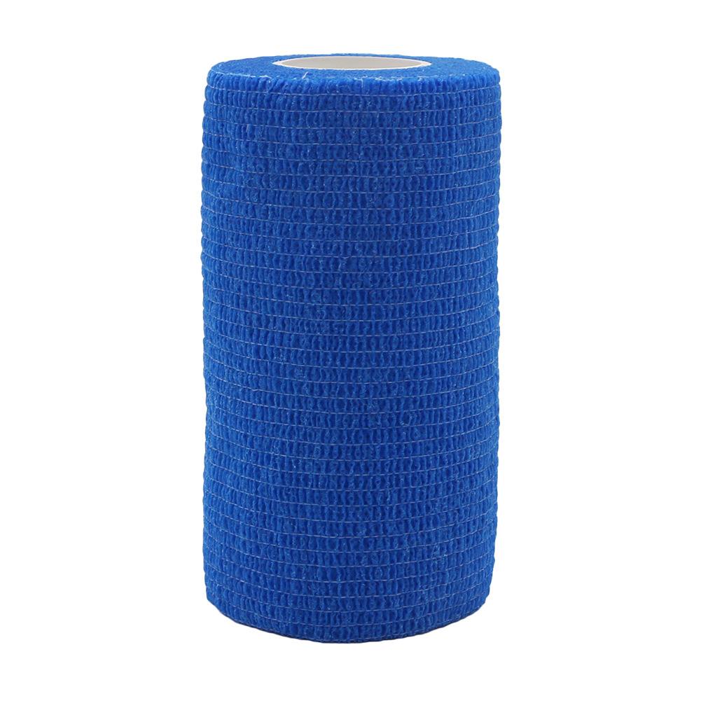 Sports Protection Elastic Bandage Color Nonwoven Fabric Self-Adhesive Elastic Bandage Should Be Uniform Color Incision Neat: Blue / XL