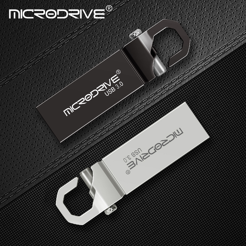 USB 3.0 Flash Drive 32GB 16GB Metal Pendrive 64gb 128gb 3.0 U Disk High Speed Waterproof Key Pen Drive Memory Stick