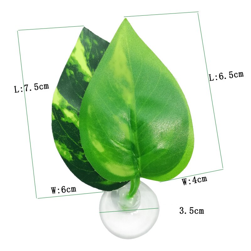 Double-Layered Simulation Ornamental Leaf Betta Fish Rest Spawning Leaf Betta Fish Bed Hammock for Fish Tank Aquarium JA55