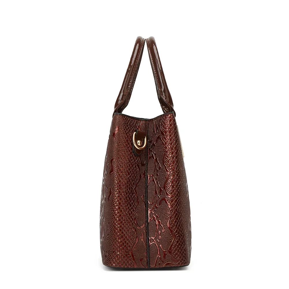 Modetrend Handtas Met Krokodillenprint En Handtassen Voor Dames Met Grote Capaciteit