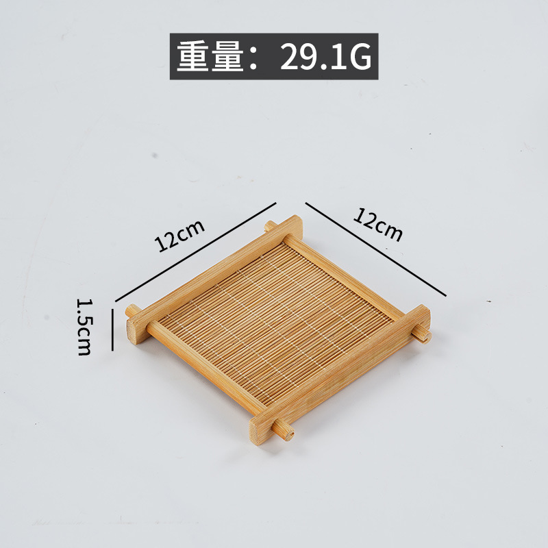 Japanese Sashimi Decoration Mini Basket Seafood Decoration Props Barbecue Plate Bamboo Basket Decoration: Burgundy