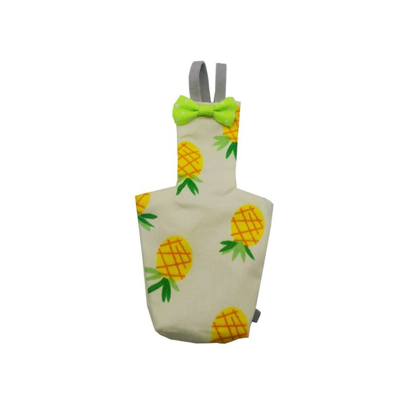 Papegaai Luier Met Bowtie Leuke Kleurrijke Fruit Bloemen Valkparkiet Duiven Kleine Med: 7-S