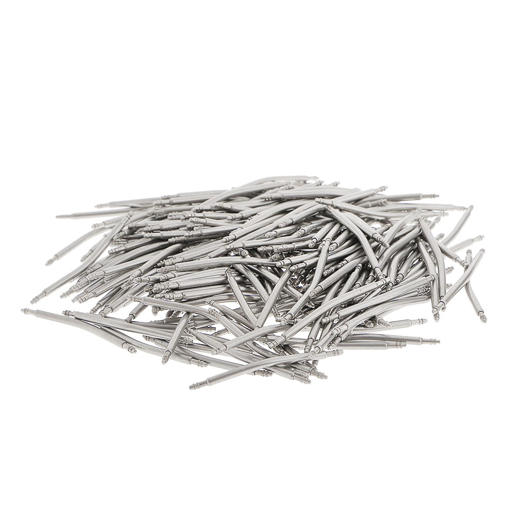 200 stk buet fjærstifter i rustfritt stål kobling til klokkerem 24mm 22 mm 20mm 18mm klokke reparasjonstilbehør