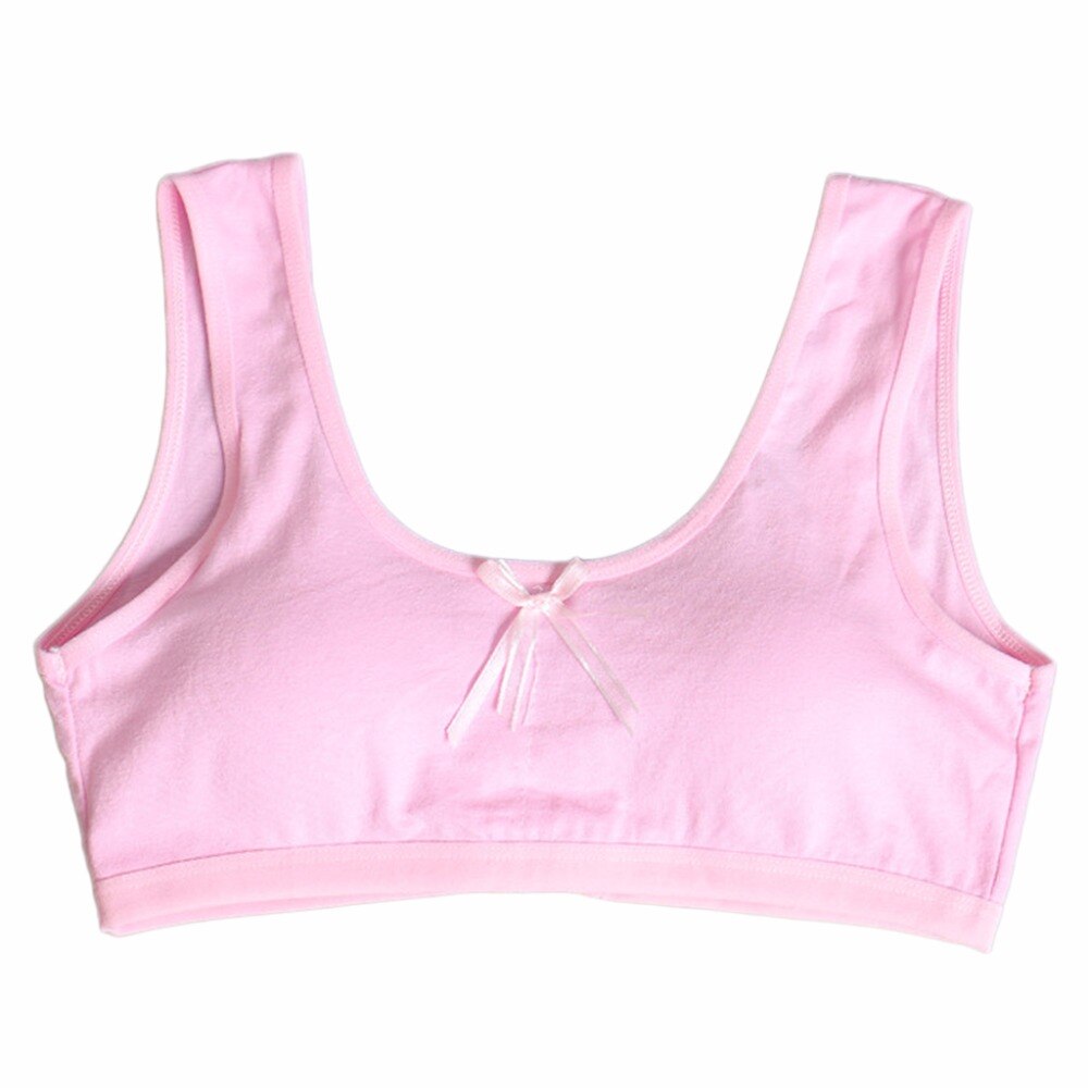 jugendlich Mädchen Unterwäsche Weich Gepolsterte Baumwolle Bh Junges Mädchen Yoga Sport Pubertät Bh Für 8-18Y