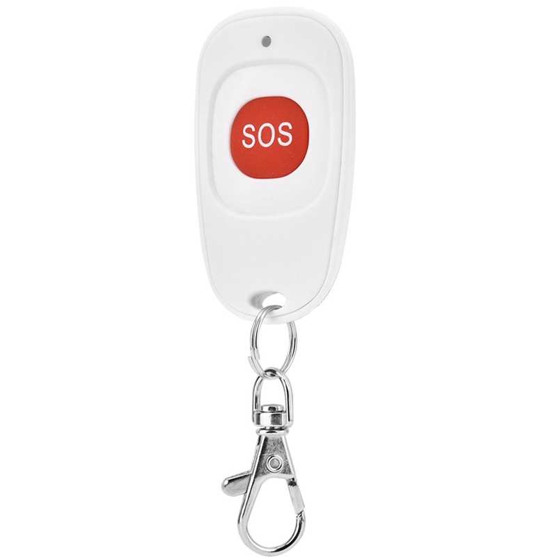 White Wireless Button SOS Alarm For Home/Office Security Older Emergency Panic