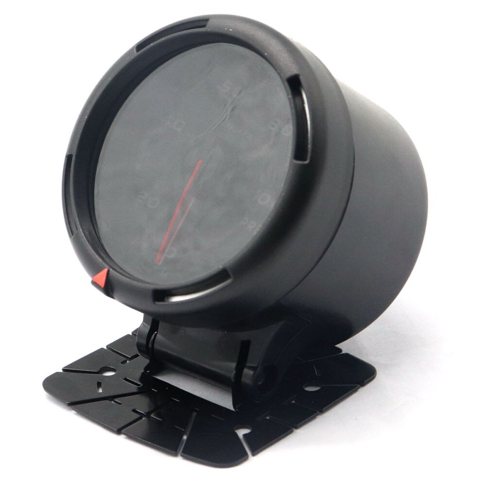 Modified Auto Car Instrument 12V 60mm 64 Color Backlight Adjustable 10 Bar Oil Pressure Gauge Car Meter with Sensor (Black)