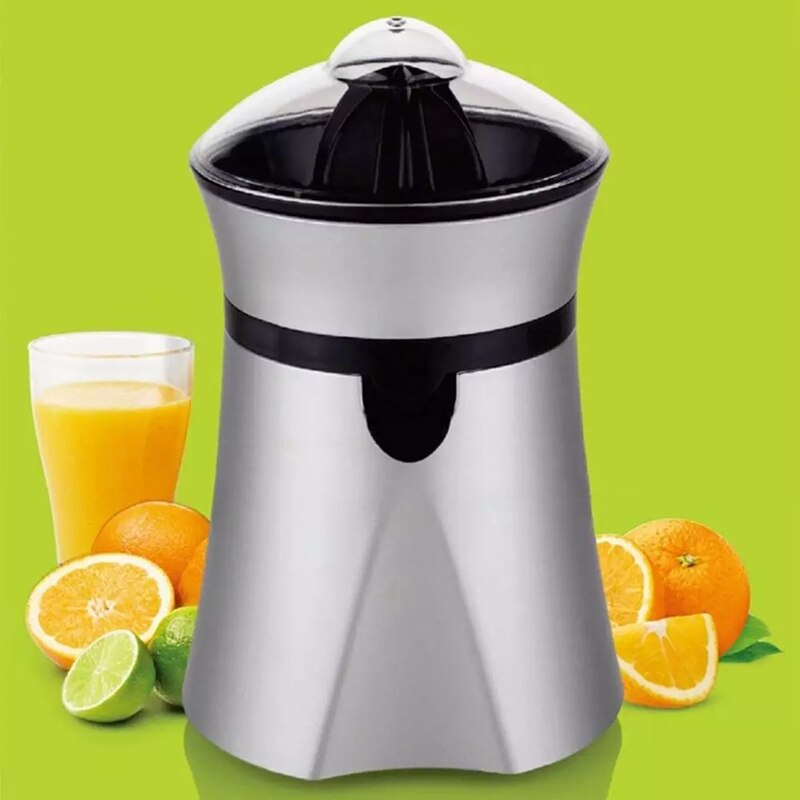 Elektrisk juicer rustfrit stål citrus appelsin frugt citronpresser juice ekstraktor frugt presser frugt drikker eu stik