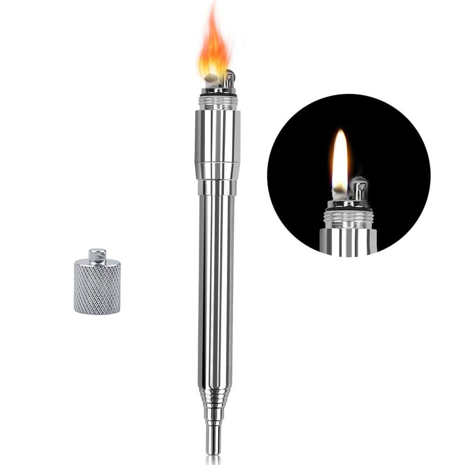 Soplador del fuego portátil de acero inoxidable, tubo retráctil para pesca, Picnic, barbacoa, accesorios, herramienta para fuego
