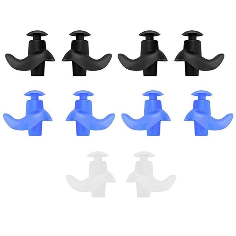 Boucles D'oreilles De Natation En Silicone - 5 Paires, étanches, Souples, Pour Protéger Les Oreilles Dans L'eau