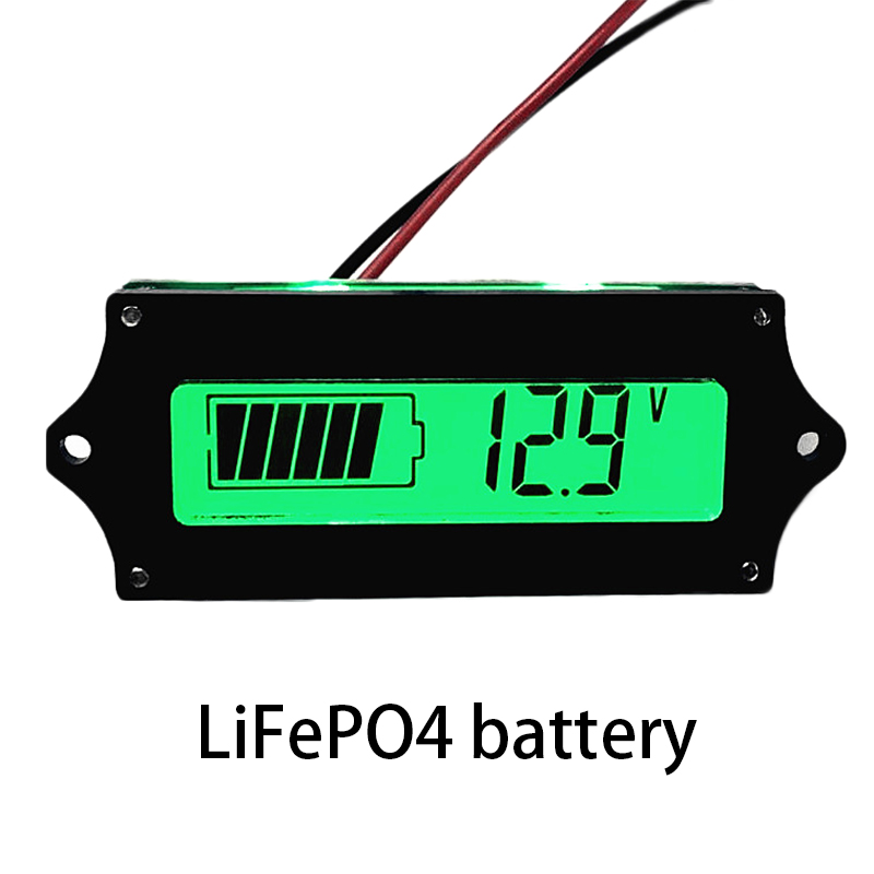 12 V 24 V 36 V LiFePO4 Batterij Capaciteit Indicator 4 S 8 S 12 S Power Level Tester Monitor voltmeter Meter Lcd-scherm eBike 8-70 V