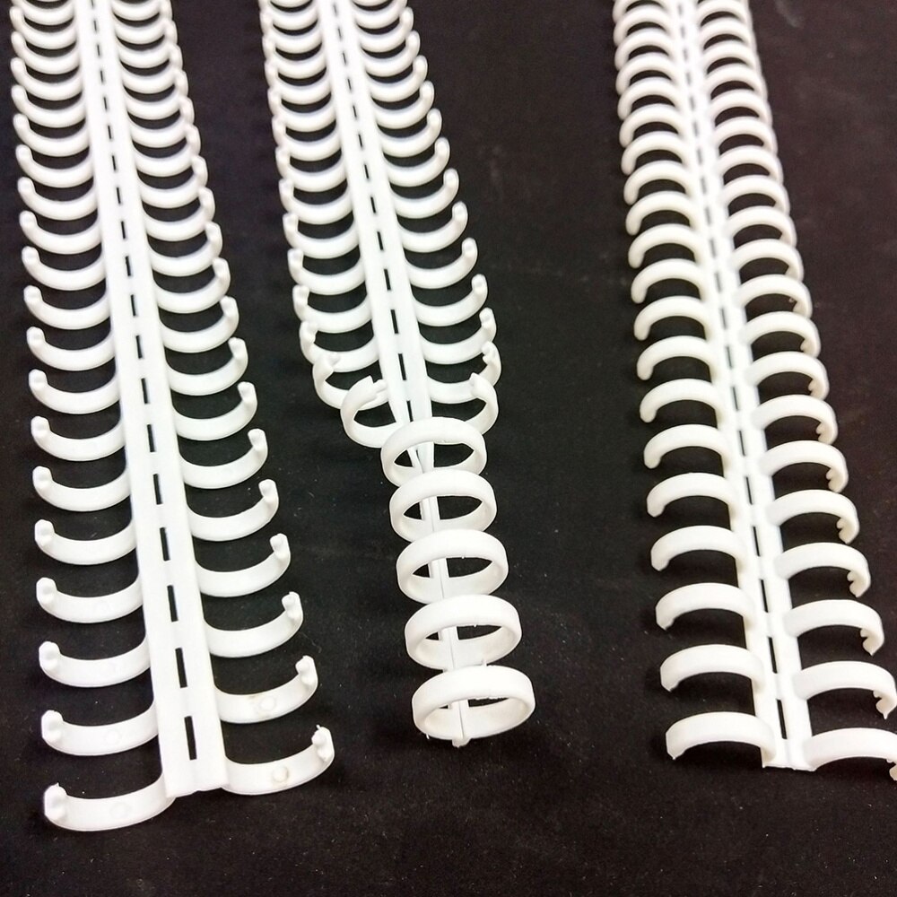 5Pcs 10mm 30-agujero Loose-leaf bisagra para libro de hoja suelta bisagra para Notebook cortado libro bisagra DIY libro bisagra (blanco)