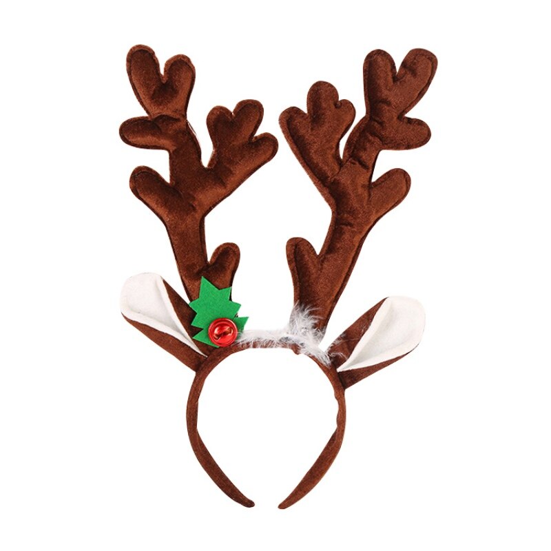 Elg hjorte horn pandebånd søde rensdyr gevirer hår bøjler accesorios navidad jul fest kostume forsyninger: 2