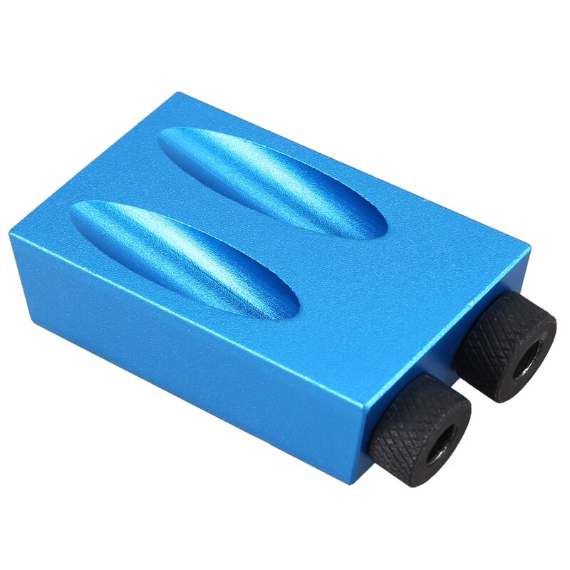 Woodworking Pocket Hole Jig Kit 6/8/10Mm Angle Drill Guide Set Hole Puncher Locator Jig Drill Bit Set For Diy Carpentry Tools(B)