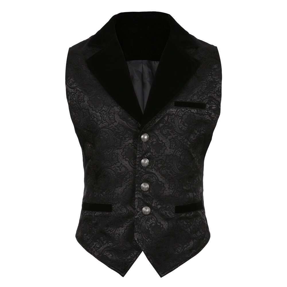 Adulte hommes gilet Steampunk Costume victorien Vintage gilet sans manches gothique veste Costume de fête