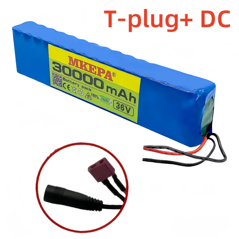 10S3P 36V 30000mAh 100% nowy akumulator litowo-jonowy odpowiedni do produktów elektrycznych, takich jak akumulator do skuterów: BŁĘKITNA