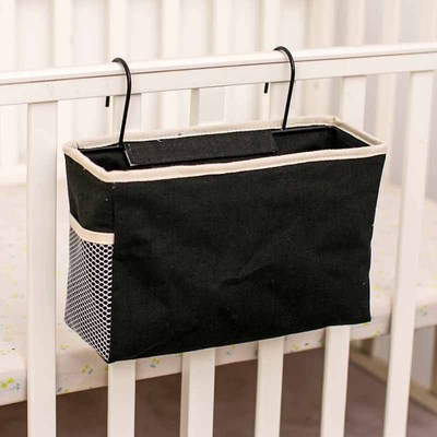 Crib Accessoires Tas Opslag Houder Bed Organizer Nachtkastje Opbergtas Wieg Bed Side Pouch Opknoping Organisator Nappy Houder Zakken: 6