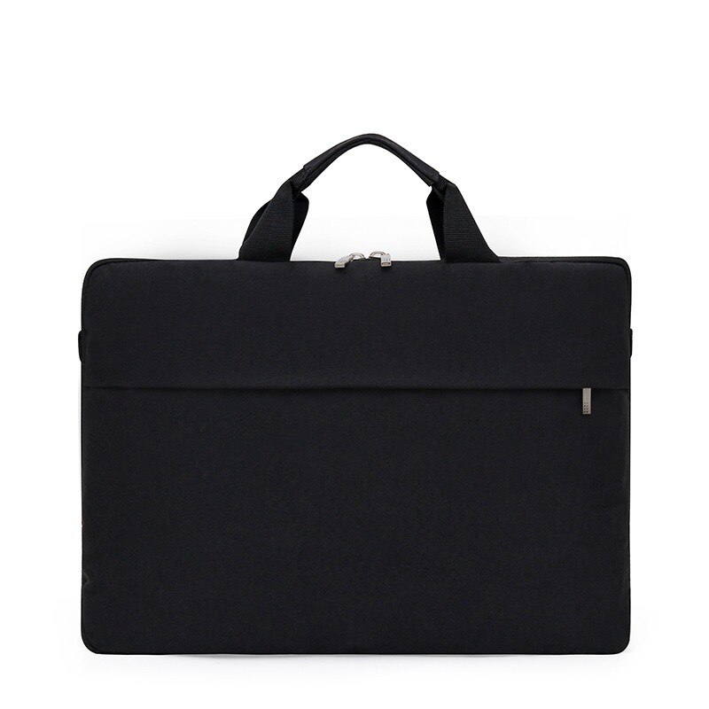 Ultradunne laptoptas 13/14 inch heren schokbestendige schoudertas voering notebooktas casual eenvoudig grote capaciteit grote laptoptas