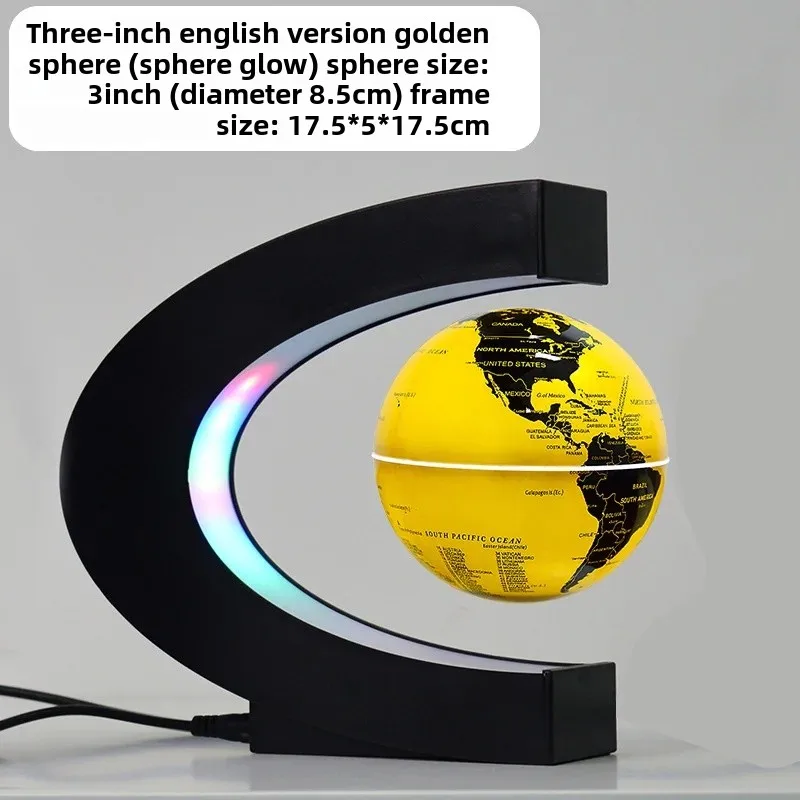 Bola de levitación magnética creativa, único de escritorio, oficina, empresa, evento, pieza de decoración transfronteriza, equipo educativo: Caqui oscuro