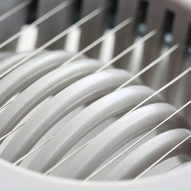 Multifunctionele roestvrijstalen draad eiersnijder, eiersnijder voor hardgekookte eieren, aluminium eiersnijder, fruitgarnissnijder