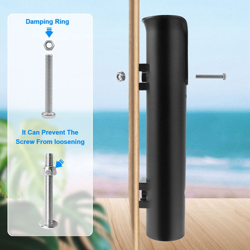 4 Pcs Fishing Rod Holder Racks Portable Fishing Rod Stand-Off Tube Rod Pole Holder Bracket Support For Boat Yacht