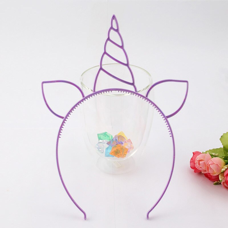 10 unids/lote Tema de unicornio, adornos coloridos para de cumpleaños, broche de pelo para niños, suministros de , tocado para niñas, suministros para de baile: design 1