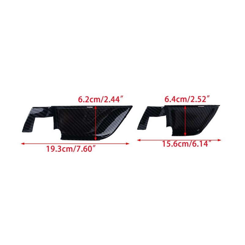 Carbon Fiber Internal Door Handle Bowl Cover Trim for Honda Accord Car Accessories