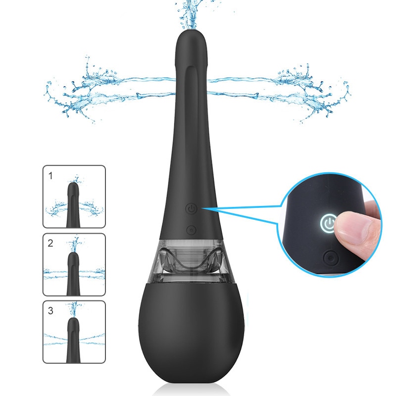 Alle-Zweck Elektrische Einlauf Glühbirne, Tragbare Elektrische Bidet Spritzgerät mit 3 Intensitäzehn Modi für Baby Waschen, körperpflege, Disabili