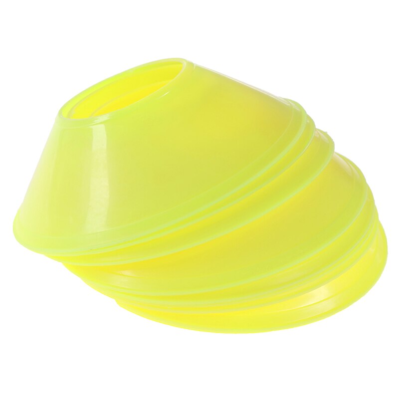 1/5/10Pcs Soccer Training Sign Dish Pressure Resistant Cones Marker Discs Marker Bucket PVC Sports Accessories: FL10pcs