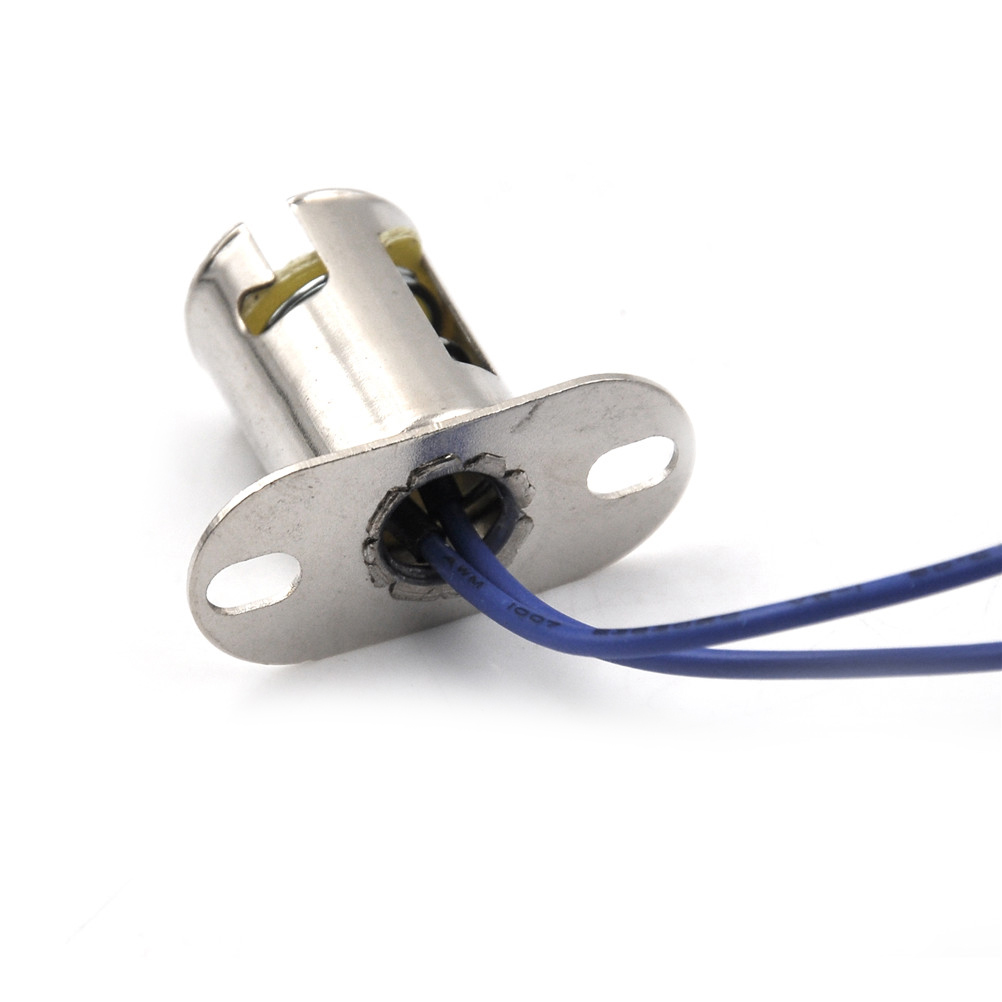 Portalámparas de Metal B15, casquillo B15D, base de soporte de lámpara de pie plano, casquillo Ba15d