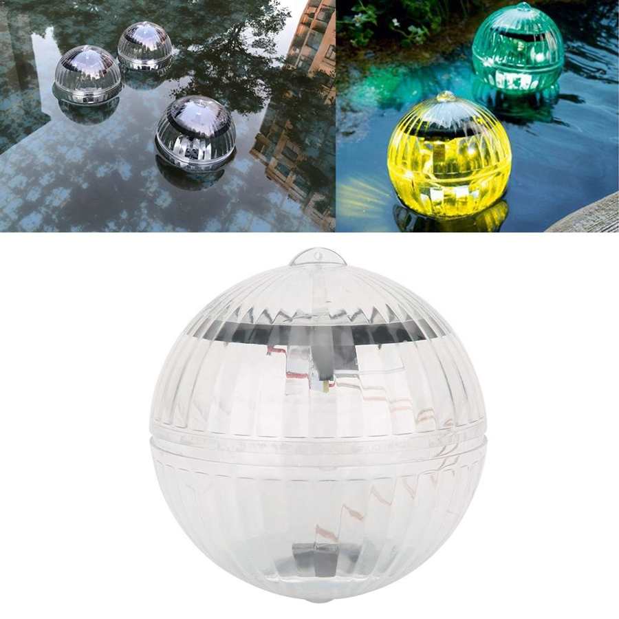Solar swimmingpool lys 7 farver skiftende dam flydende lampe udendørs belysning have sø dekoration led vanddrift lys