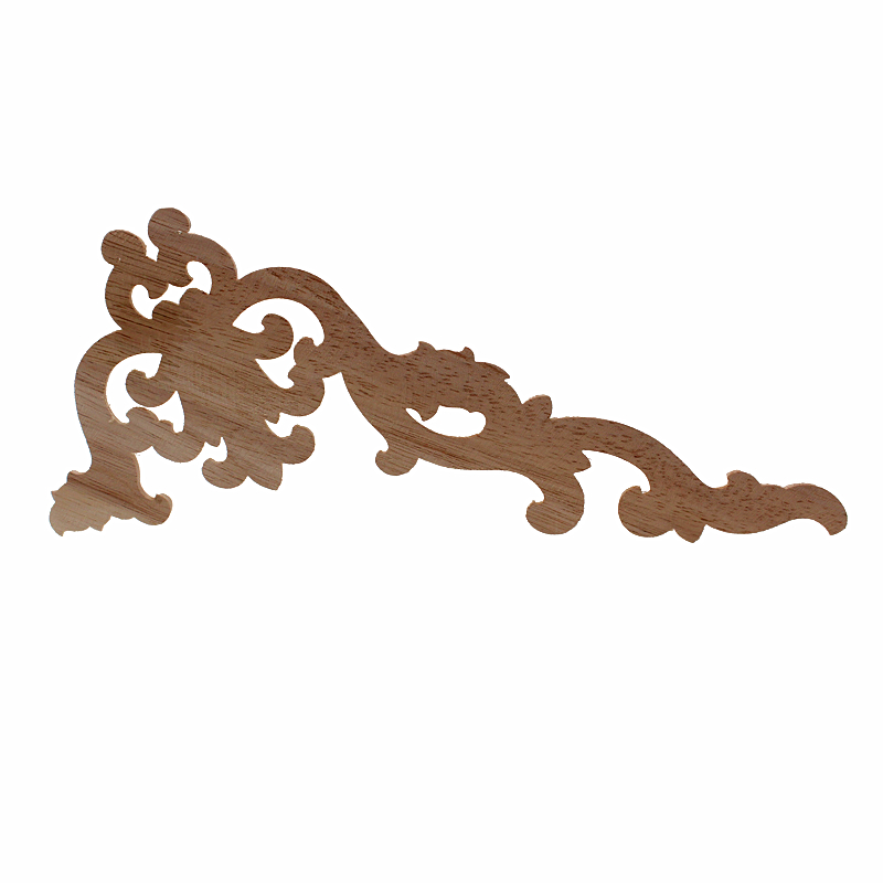 VZLX-Apliques de tallado de madera para muebles, accesorios pequeños de para el hogar, decoración de letras de madera rosa para puerta de armario de cocina y cama