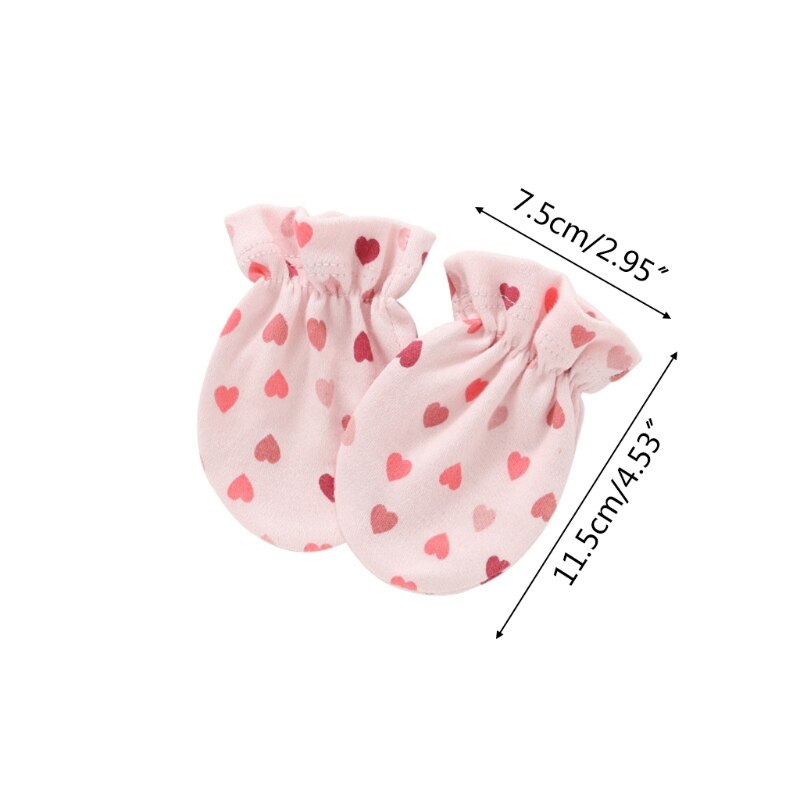 Gants en coton doux anti-rayures pour bébé, 1 paire, mitaines anti-rayures pour -né, Protection du visage, fournitures de Protection des mains pour nourrissons