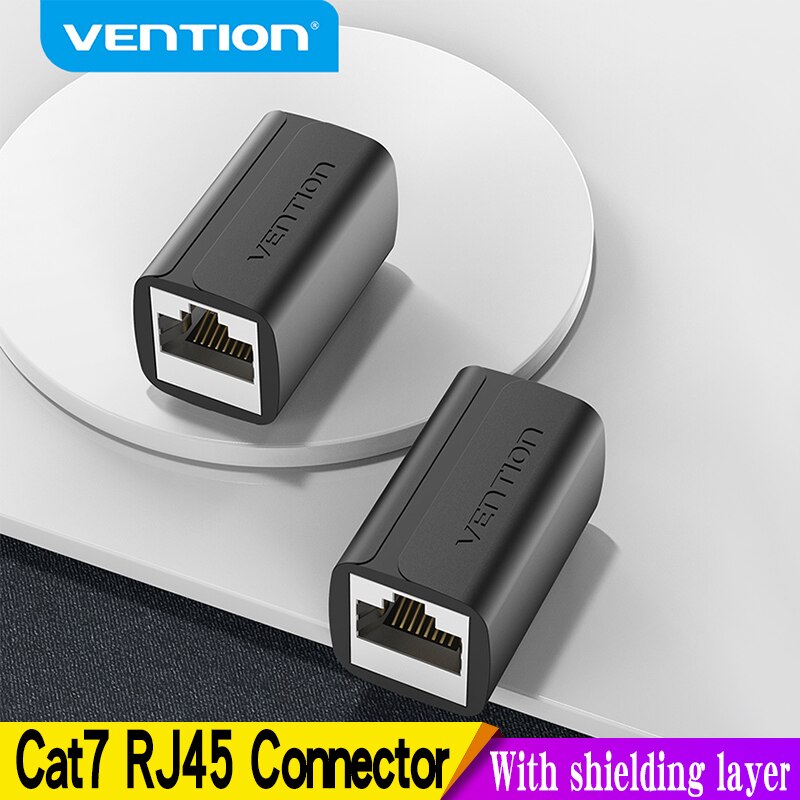 Vention Cat7 RJ45 Connector Cat7/6/5e Ethernet Female to Female 8P8C Patch Network Extender Extension Adapter for Ethernet Cable