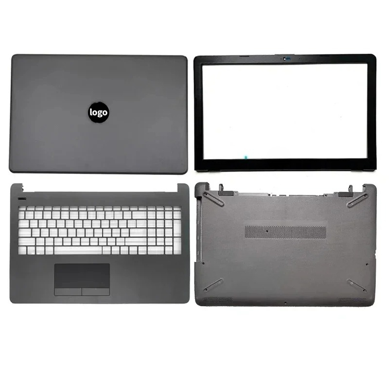 Laptop Case for HP 15-BS 15-BW 15-RA 15-RB 250 255 G6 TPN-C129 LCD Back Cover/Front Bezel/Palmrest/Bottom Case/Hinges Gray
