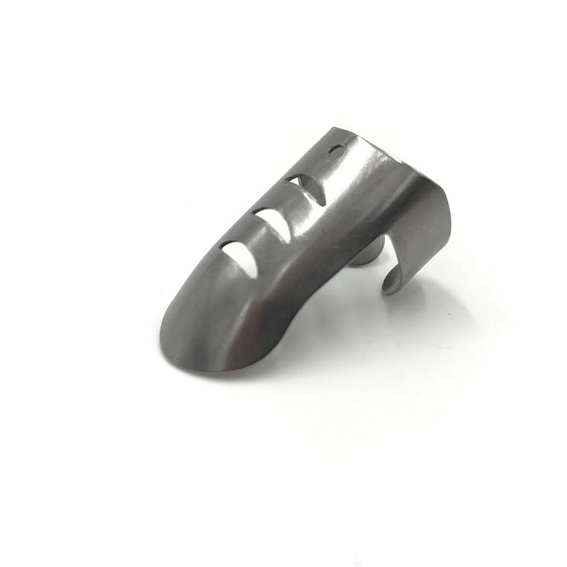 Protecteur de doigt en acier inoxydable pour éviter les blessures, outils de cuisine professionnels argent 4 pièces/ensemble